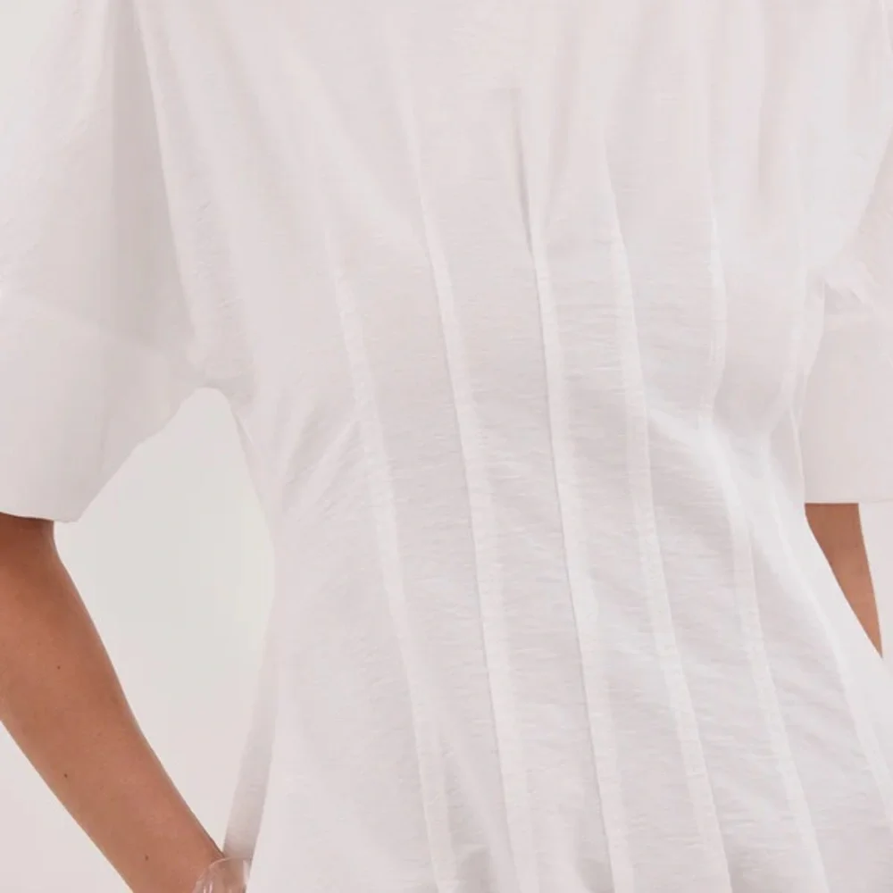 DISSH DAPHNE WHITE SLEEVED MIDI DRESS - Picture 4 of 6